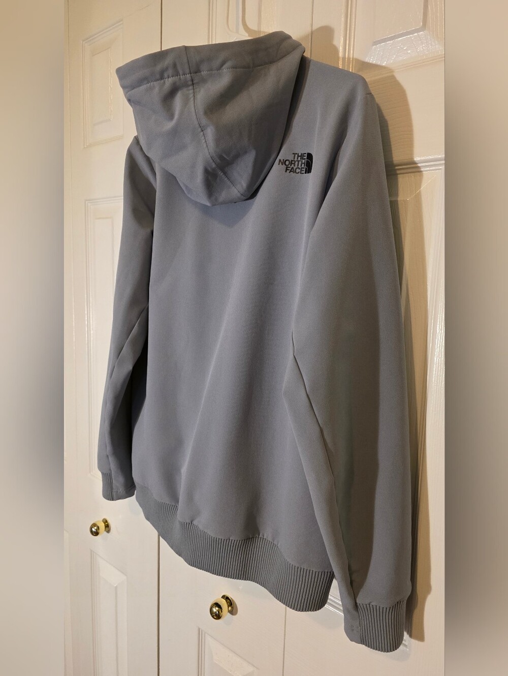 The North Face Women's Tekno Hoodie Pullover Softshell Jacket Grey Medium - Picture 10 of 11